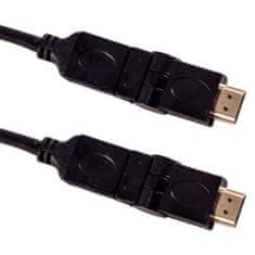 Solex Kábel HDMI-HDMI 1,5m UHLOVÝ 180°+180° EB196