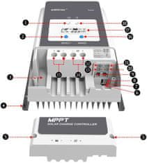 EPever Solárny regulátor MPPT 6415AN 150VDC/60A