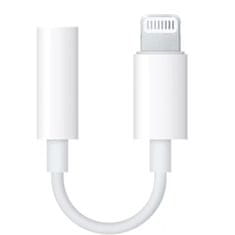 commshop Apple Lightning - 3,5 mm jack adapter biely