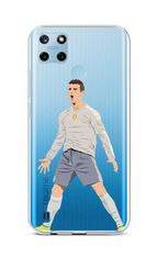 TopQ Kryt Realme C25Y silikón Futbalista 70589