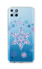 TopQ Kryt Realme C25Y silikón Snowflake 70606