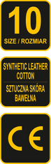 Vorel Rukavice pracovná bavlna/syntetická koža veľ. 10