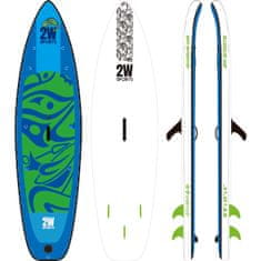 2W Sports  WINDSURF 10´8 MSL fusion nafukovací plavák a paddleboard pre windsurfing