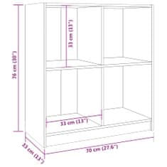 Vidaxl Komoda čierna 70x33x76 cm masívne borovicové drevo