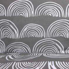 Homla Súprava posteľnej bielizne ATTU v polkruhu sivá 200x220 cm
