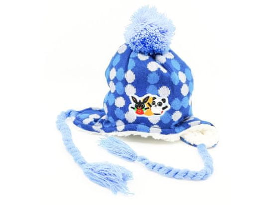 SETINO Chlapčenská čiapka s brmbolcom BABY "Bing" modrá 