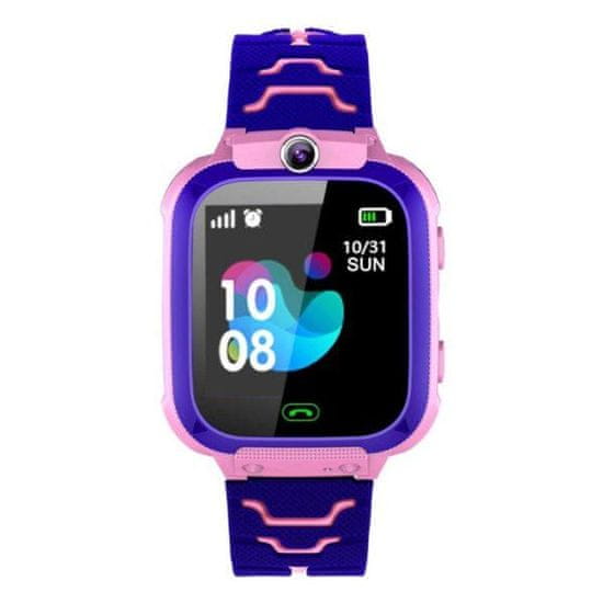 commshop Detské chytré hodinky s GPS lokátorom - ružové
