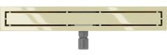 Mexen Flat m13 odtokový žľab 2v1 50 cm zlatý (1510050-15)