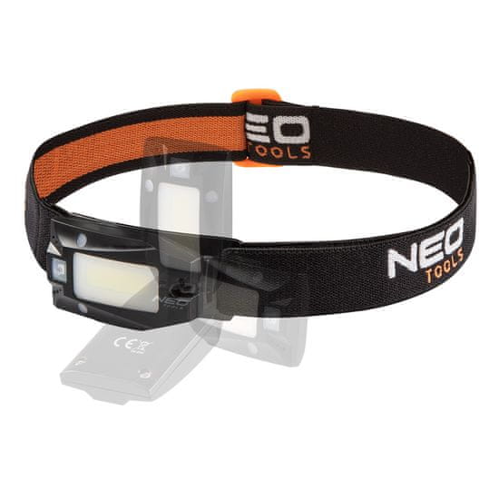 NEO Tools NEO TOOLS čelovka 180 lm COB LED + pohybový senzor