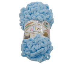 Priadza PUFFY - 100g / 9 m - svetlá modrá