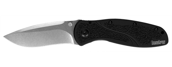 Kershaw 1670S30V BLUR S30V Black vreckový nôž 8,6 cm, Stonewash, čierna, hliník