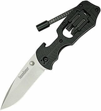 Kershaw 1920 SELECT FIRE multifunkčný nôž 8,6 cm, čierna, GRN, držiak na bity, pravítko