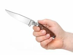 Böker Manufaktur 121432 Gobec Nicker Maple lovecký nôž 10,3cm, drevo, kožené puzdro