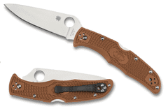 Spyderco C10FPBN Endura 4 Ground Brown vreckový nôž 9,6 cm, hnedá, FRN