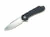 C907A Elementum Black vreckový nôž 7,5cm, čierna, G10