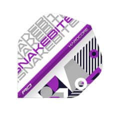 Letky Peter Wright Snakebite Stack Hardcore - White & Purple RF6661