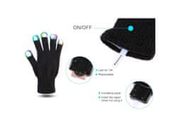 commshop Rukavice s LED špičkami - PARTY GLOVES