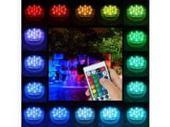 AUR Ponorné RGB 13 LED svetlo - podvodná nočná lampa