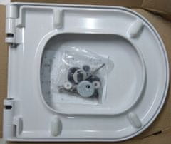 CERSANIT City, antibakteriálne toaletné sedátko z duroplastu, biela, K98-0127