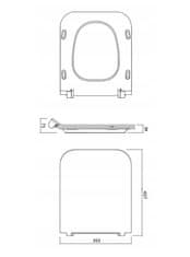 CERSANIT Como, antibakteriálne toaletné sedátko z duroplastu, biela, K98-0143