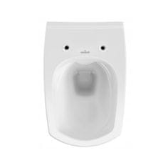 CERSANIT Carina Clean On, závesná wc misa + antibakteriálne toaletné sedátko z duroplastu, set 548, biela, K701-033