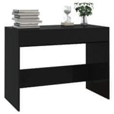 Petromila vidaXL Písací stôl, čierny 101x50x76,5 cm, kompozitné drevo