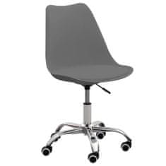 Vidaxl Kancelárska stolička sivá umelá koža