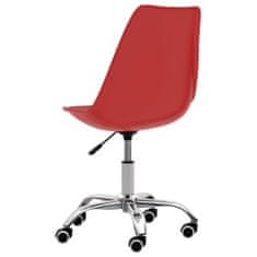 Vidaxl Kancelárska stolička červená umelá koža