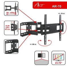 ART Otočný držiak "AR-70" na TV 23" až 55"