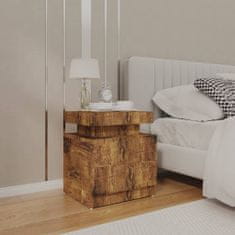 Petromila vidaXL Nočný stolík, tmavý dub 45x35x52 cm, kompozitné drevo