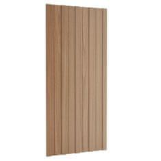 Vidaxl Strešné panely 36 ks pozinkovaná oceľ bledé drevo 100x45 cm