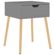Petromila vidaXL Nočný stolík, sivý 40x40x56 cm, kompozitné drevo