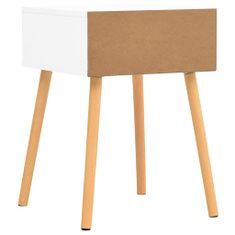 Petromila vidaXL Nočné stolíky 2 ks, biela+sonoma 40x40x56 cm, kompozitné drevo