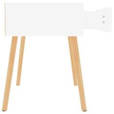 Petromila vidaXL Nočný stolík biely 40x40x56 cm drevotrieska