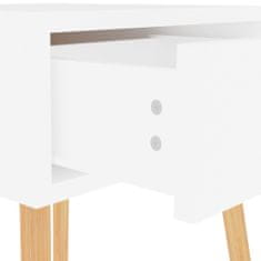 Petromila vidaXL Nočné stolíky 2 ks, lesklé biele 40x40x56 cm, kompozitné drevo
