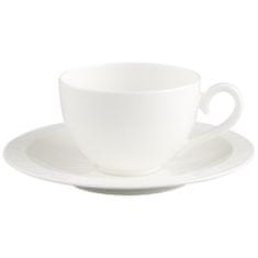 Villeroy & Boch Kávová alebo čajová šálka s tanierikom z kolekcie WHITE PEARL