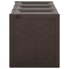 Vidaxl Box na vankúše hnedý 125x40x42 cm 130 L
