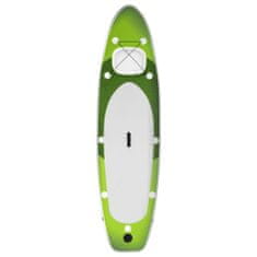 Vidaxl Nafukovací Stand up paddleboard zelený 300x76x10 cm