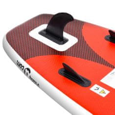 Vidaxl Nafukovací Stand up paddleboard červený 330x76x10 cm