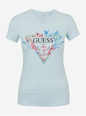 Guess Svetleomodré dámske tričko Guess S