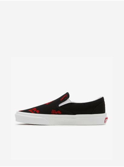 Vans Čierne dámske vzorované slip on tenisky VANS UA Classic Slip On