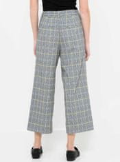 Camaïeu Šedé široké kockované culottes CAMAIEU XL