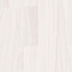 Vidaxl Konferenčný stolík biely 50x50x33,5 cm masívne borovicové drevo