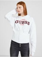 Guess Biela dámska mikina s kapucňou Guess S