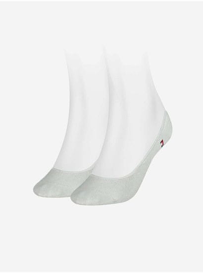 Tommy Hilfiger Sada dvoch párov dámskych ponožiek v bielej farbe Tommy Hilfiger Underwear