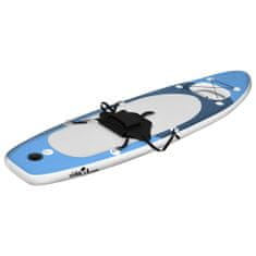 Vidaxl Nafukovací Stand up paddleboard morská modrá 300x76x10 cm