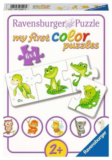 Ravensburger Moje prvé puzzle Farebné zvieratká 6x4 dieliky