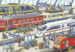 Ravensburger Puzzle Rušná vlaková stanica 2x24 dielikov