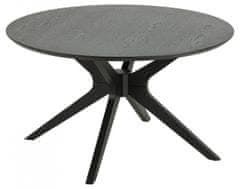 Design Scandinavia Konferenčný stolík Duncan, 80 cm, čierna