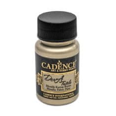 Cadence metalická farba na textil 50 ml - platina